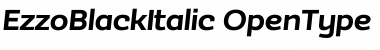 EzzoBlackItalic Font