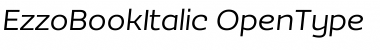 EzzoBookItalic Regular Font