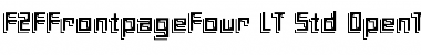 F2FFrontpageFour LT Std Font