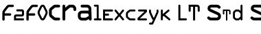 F2FOCRAlexczyk LT Std Shake Font