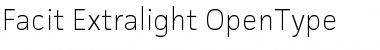 Facit Extralight Font