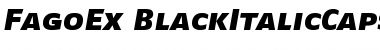 FagoEx BlackItalicCaps Font