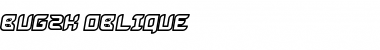 Bug2K Oblique Font