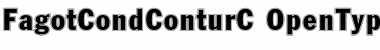 FagotCondConturC Regular Font