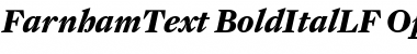 FarnhamText-BoldItalLF Regular Font