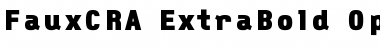 FauxCRA ExtraBold Font