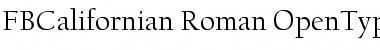 FBCalifornian Roman Font