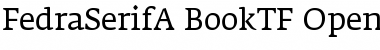 FedraSerifA BookTF Font