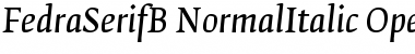 FedraSerifB NormalItalic Font