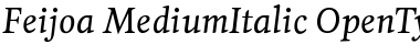 Feijoa Medium Italic Font