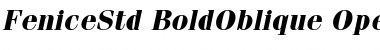 ITC Fenice Std Bold Oblique Font