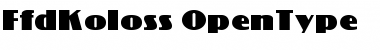 FFD Koloss Font