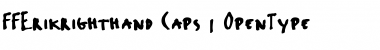 FFErikrighthand-Caps Font