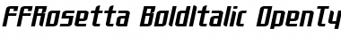 FFRosetta-BoldItalic Font