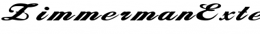 ZimmermanExtended Font