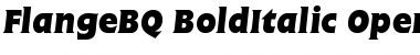 Flange BQ Regular Font