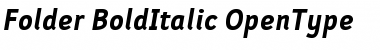 Folder Bold Italic Font