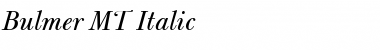 Bulmer MT Regular Italic