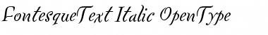 FontesqueText-Italic Font