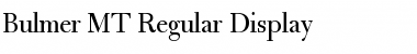 Bulmer MT Regular Display Font