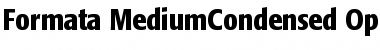 Formata Medium Condensed Font