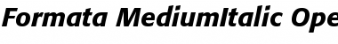 Formata Medium Italic Font