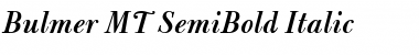 Bulmer MT SemiBold Italic