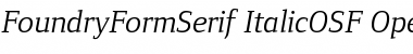 FoundryFormSerif Font