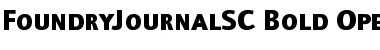 FoundryJournalSC-Bold Font