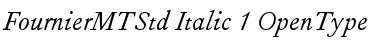 Fournier MT Std Italic Font