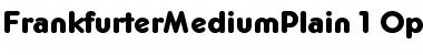 Frankfurter Medium Font