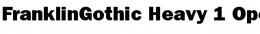 ITC Franklin Gothic Heavy Font