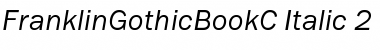 FranklinGothicBookC Italic Font