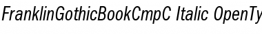 FranklinGothicBookCmpC Italic Font