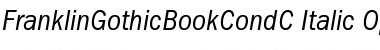 FranklinGothicBookCondC Italic