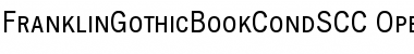 FranklinGothicBookCondSCC Regular Font