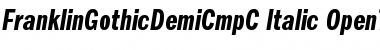 FranklinGothicDemiCmpC Italic