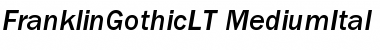 ITC Franklin Gothic LT Medium Italic Font