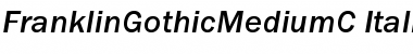 FranklinGothicMediumC Italic Font