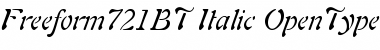 Freeform 721 Italic Font