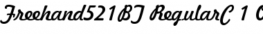 Freehand 521 Font