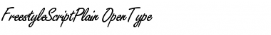 Freestyle Script Plain Font