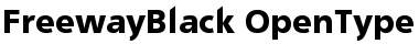 FreewayBlack Font