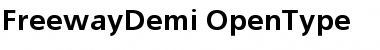 FreewayDemi Font