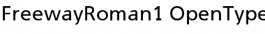 FreewayRoman1 Regular Font