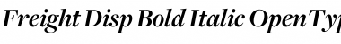 Freight Disp Bold Italic Font