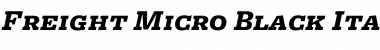 Freight Micro Black Italic SC Font