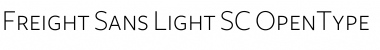 Freight Sans Light SC Font
