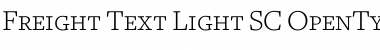 Freight Text Light SC Font