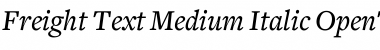 Freight Text Medium Italic Font